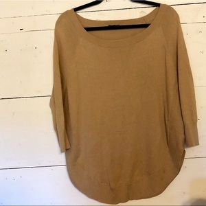 Express Camel Colored Sweater Tunic